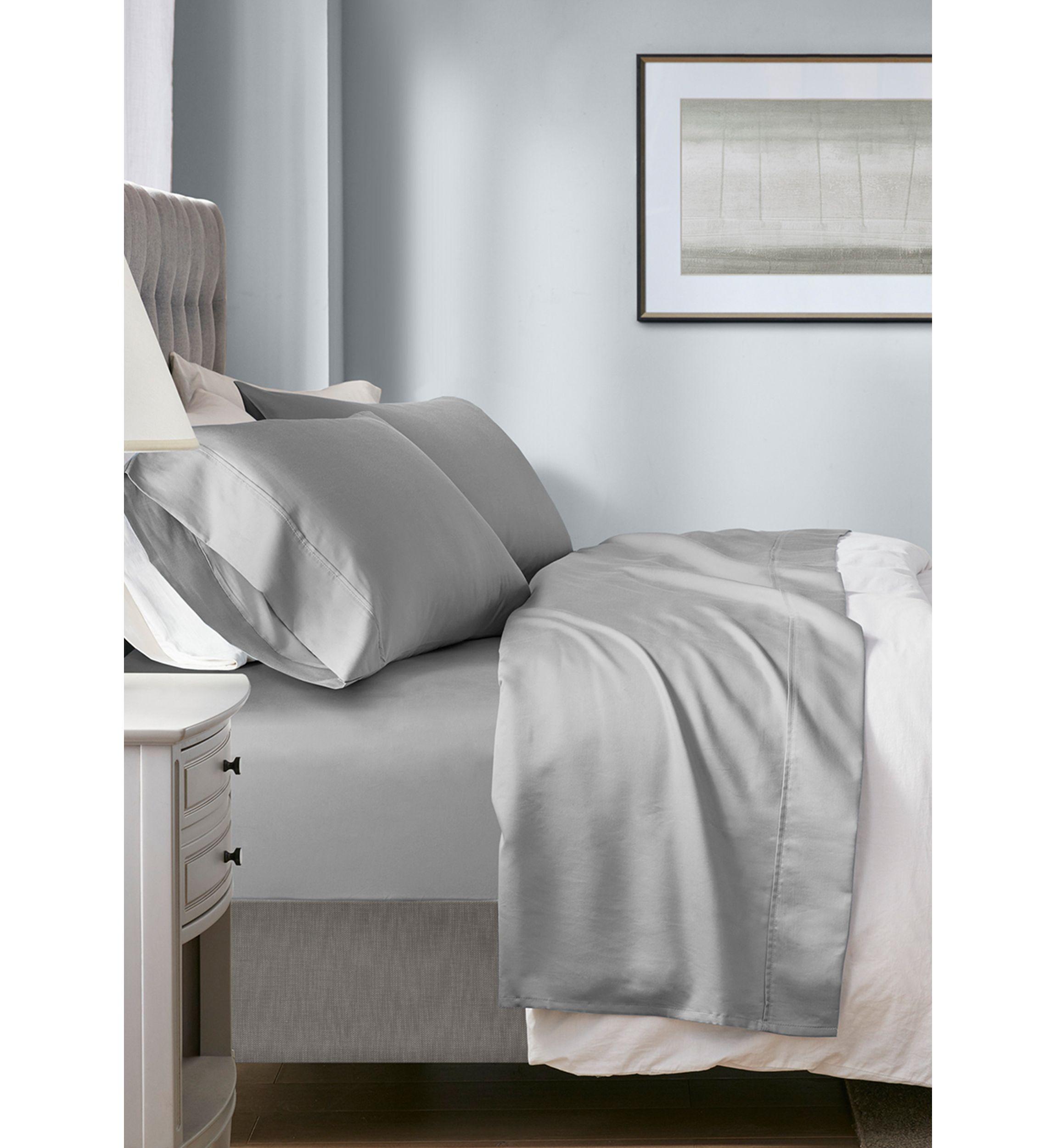 1000 Thread Count HeiQ Smart Temperature Cotton Blend 4 PC Sheet Set