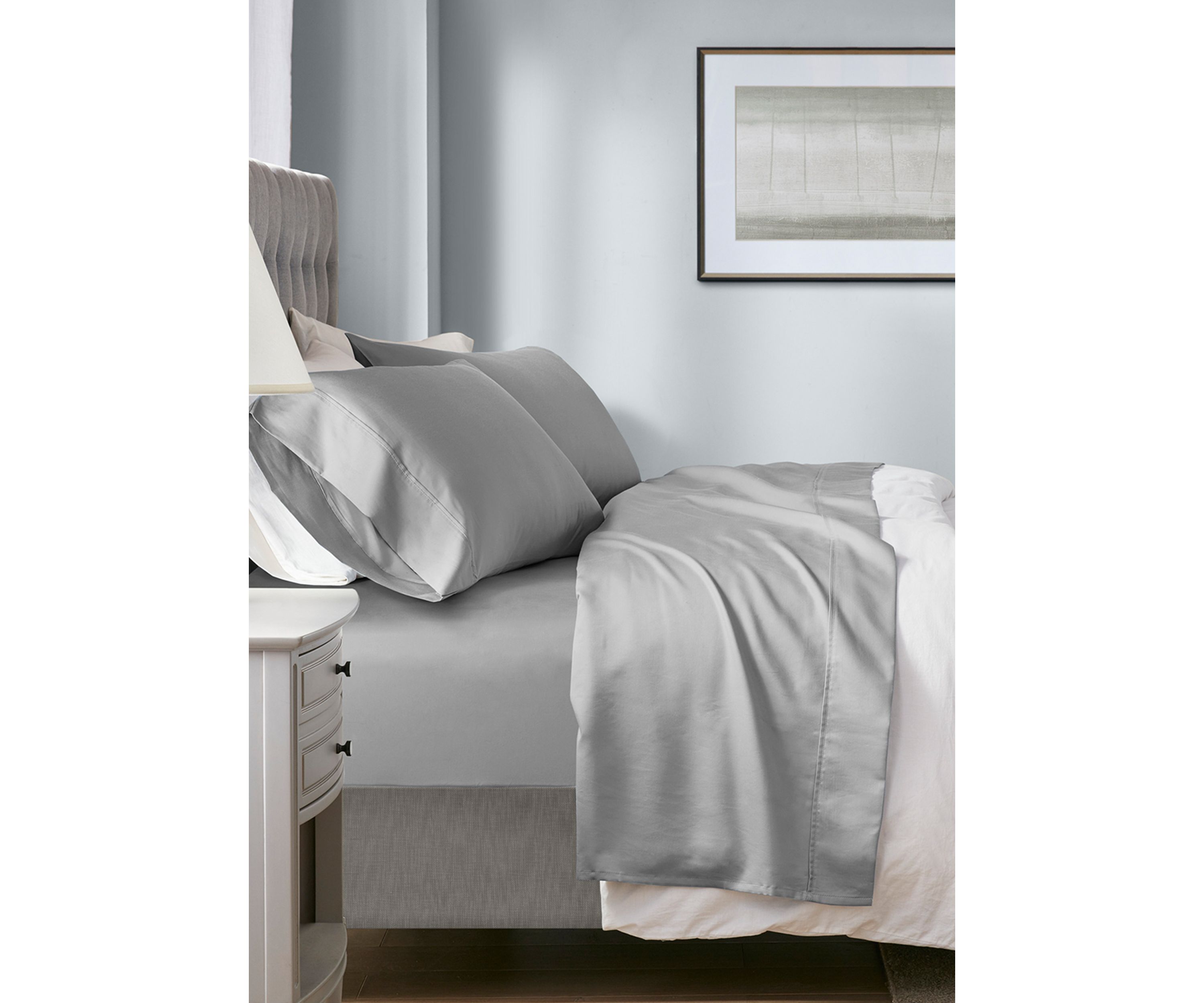 1000 Thread Count HeiQ Smart Temperature Cotton Blend 4 PC Sheet Set