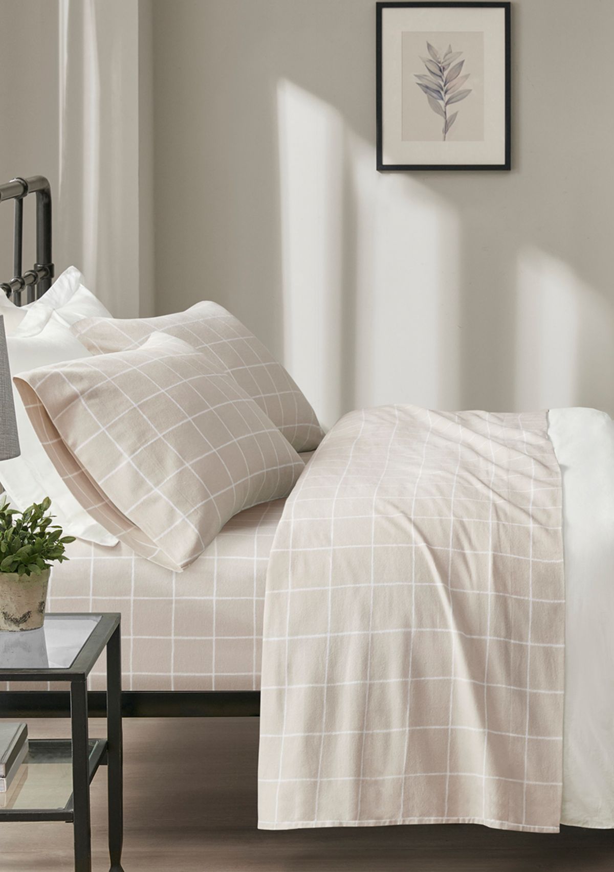 Oversized Cotton Flannel 4 Piece Sheet Set