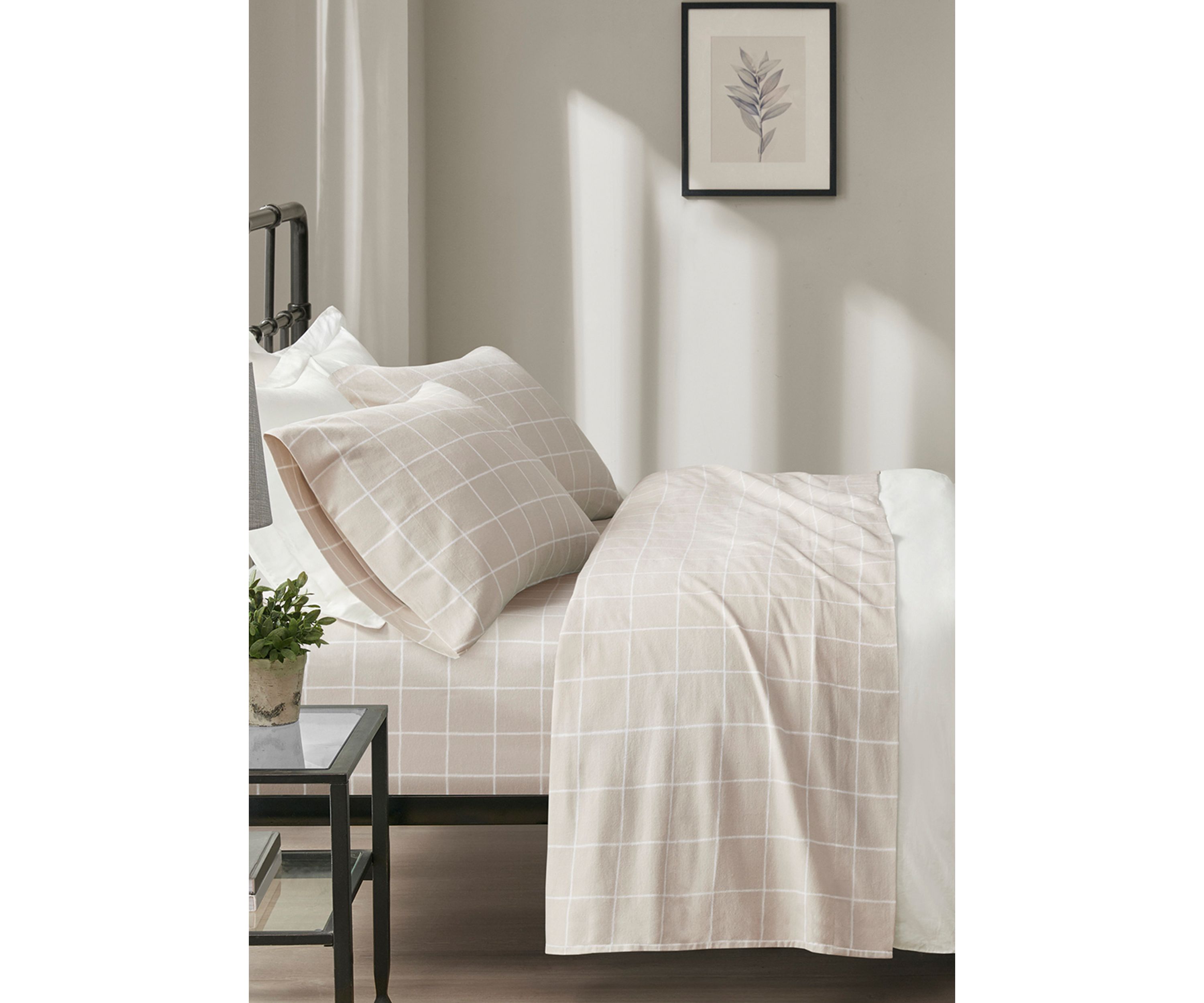 Oversized Cotton Flannel 4 Piece Sheet Set
