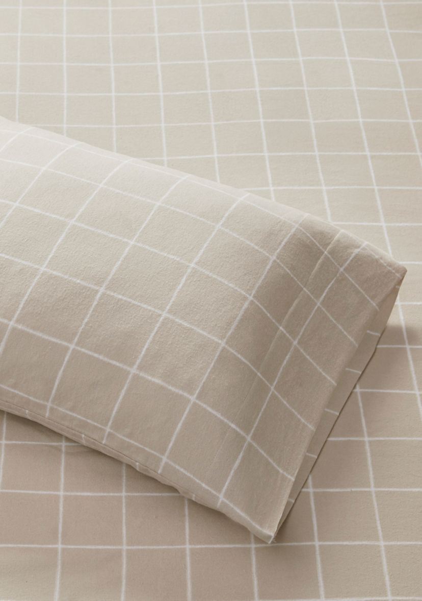 Oversized Cotton Flannel 4 Piece Sheet Set