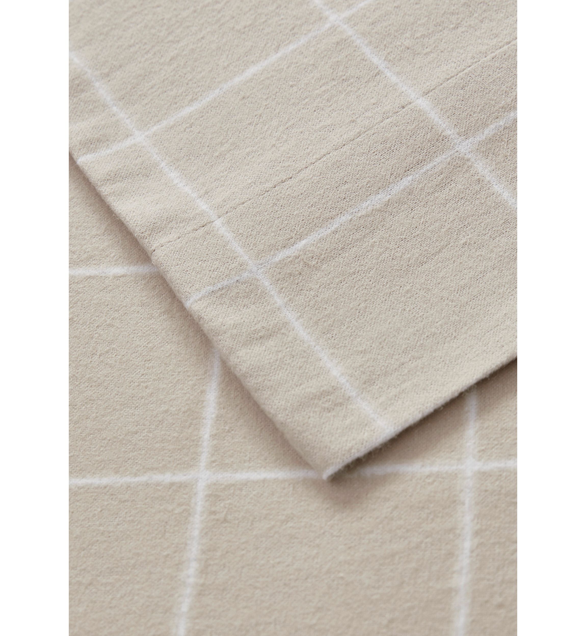 Oversized Cotton Flannel 4 Piece Sheet Set