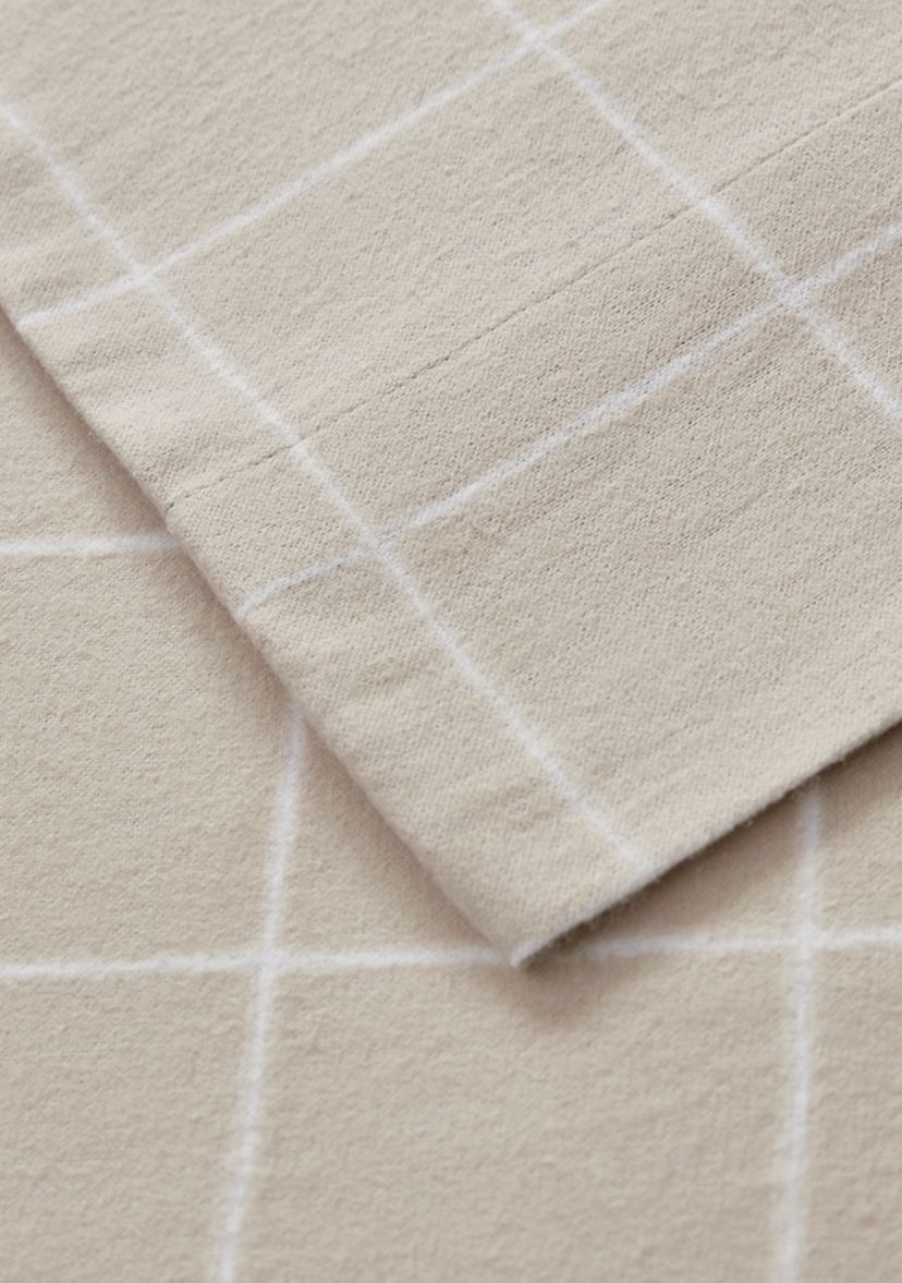 Oversized Cotton Flannel 4 Piece Sheet Set