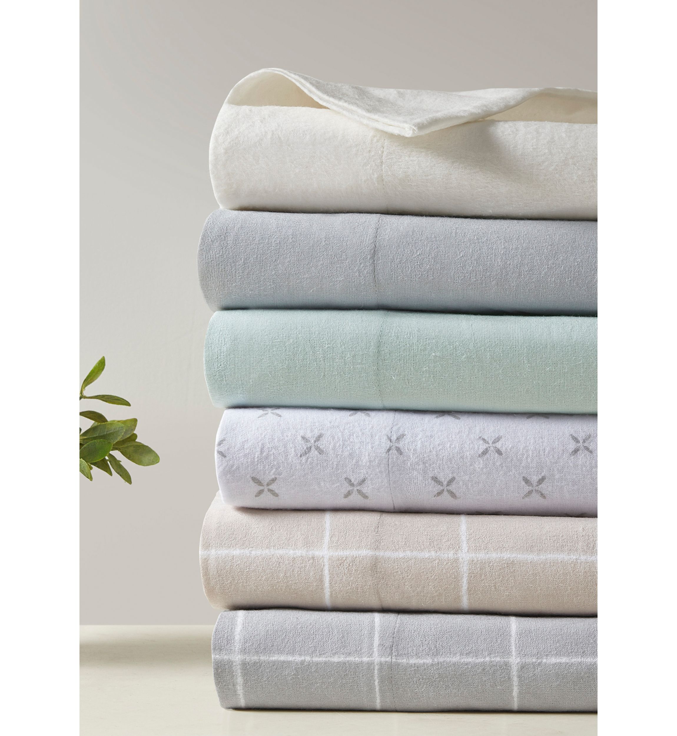 Oversized Cotton Flannel 4 Piece Sheet Set