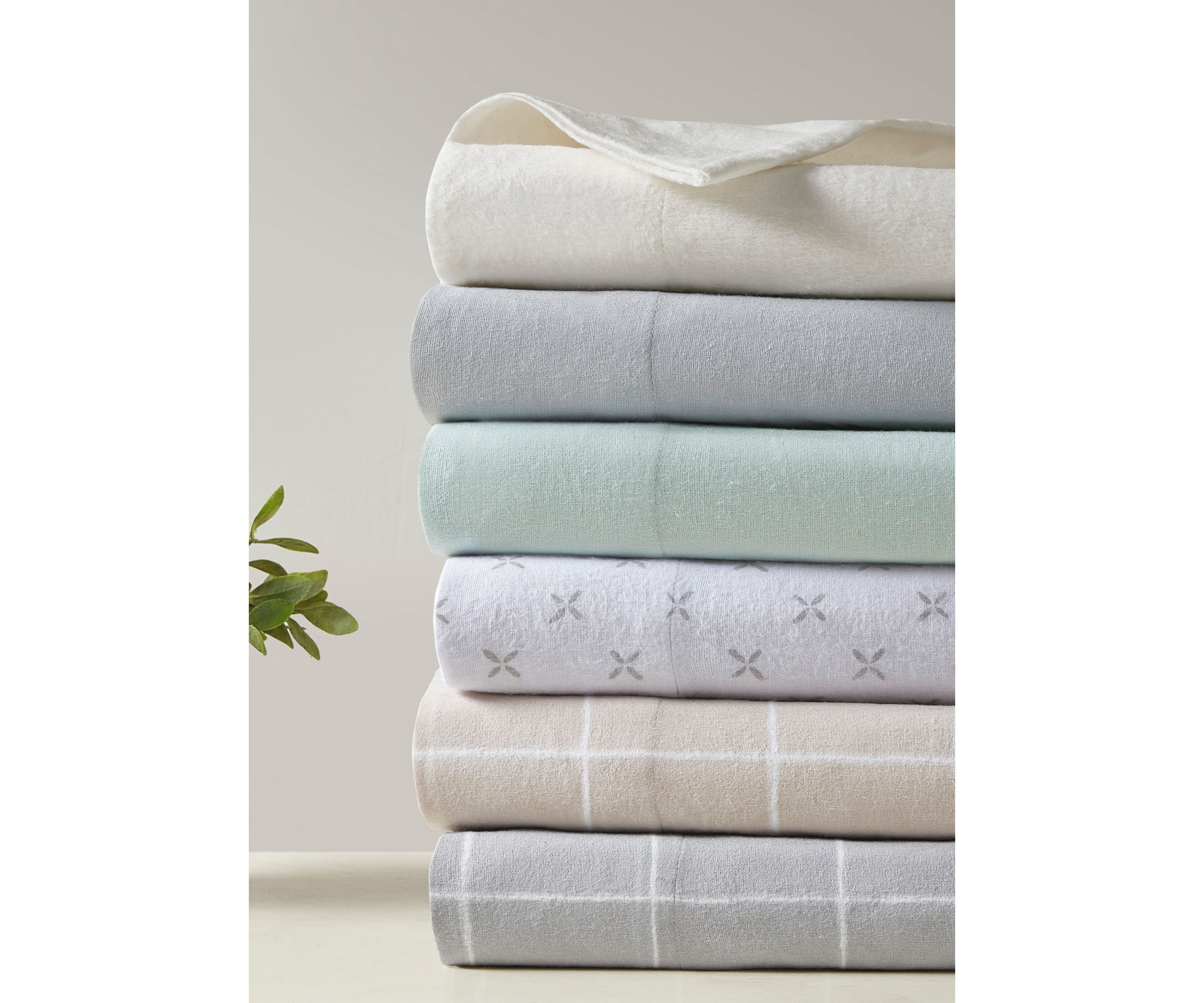 Oversized Cotton Flannel 4 Piece Sheet Set
