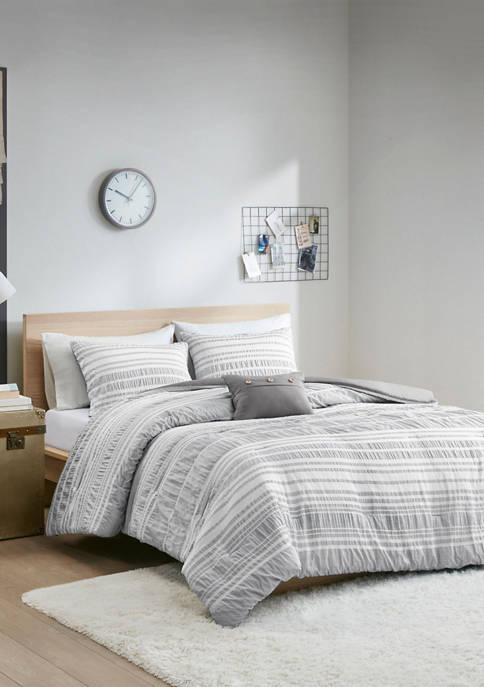 Intelligent Design Lumi Striped Comforter Set