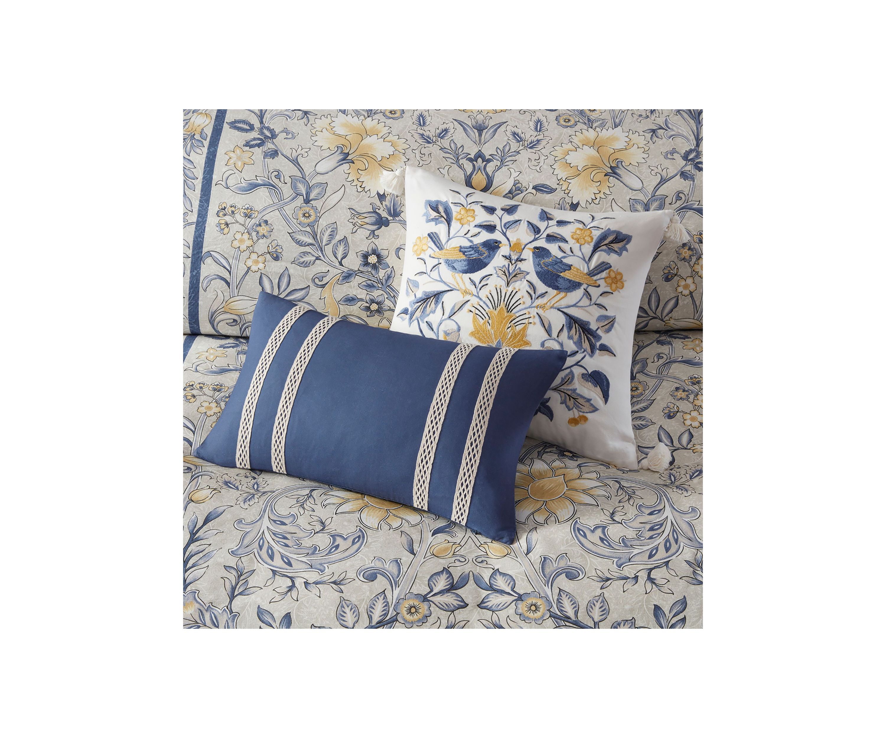 Livia 5 Piece Cotton Duvet Cover Set