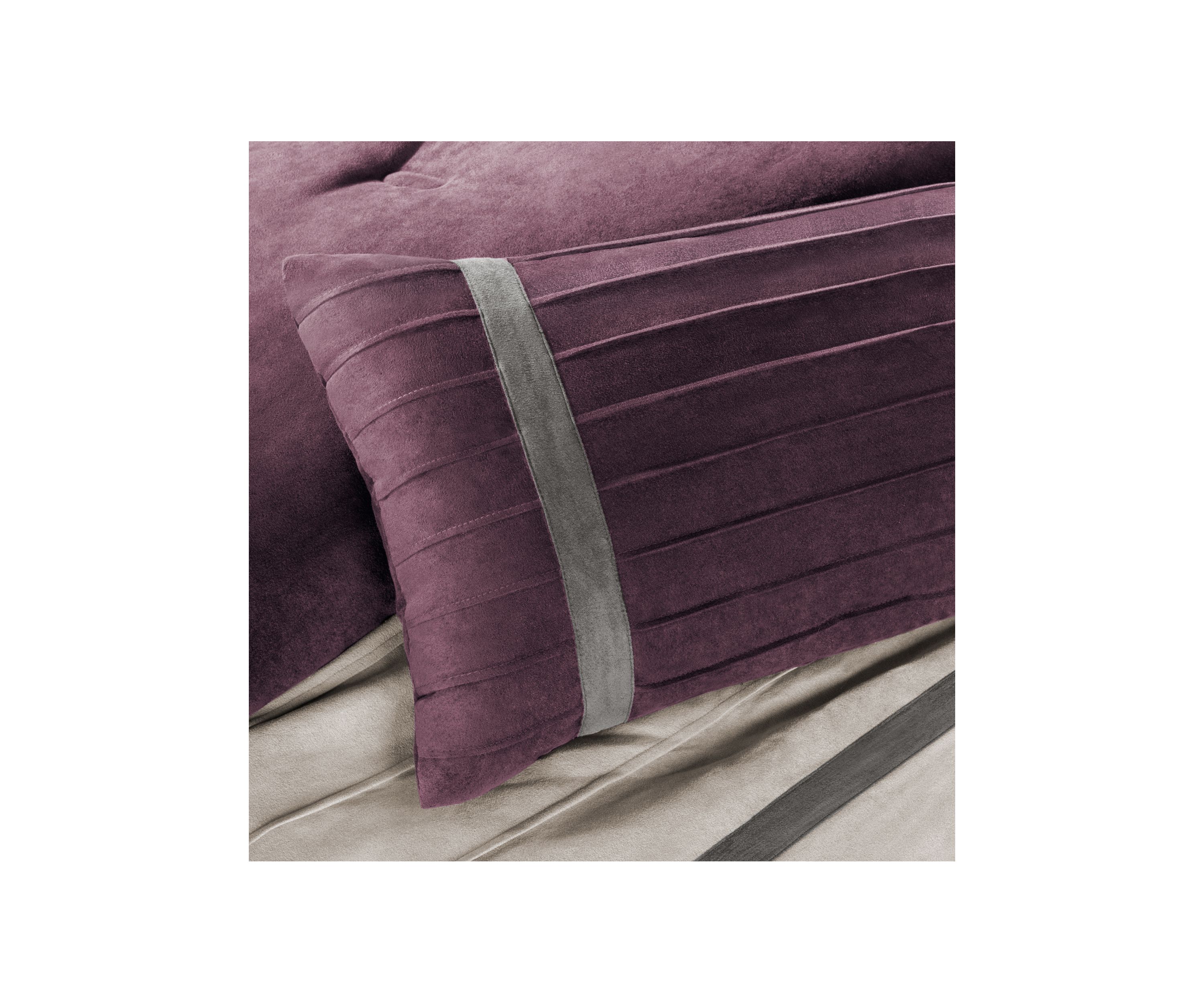 Palmer Faux suede Soft 7 Piece Comforter Set