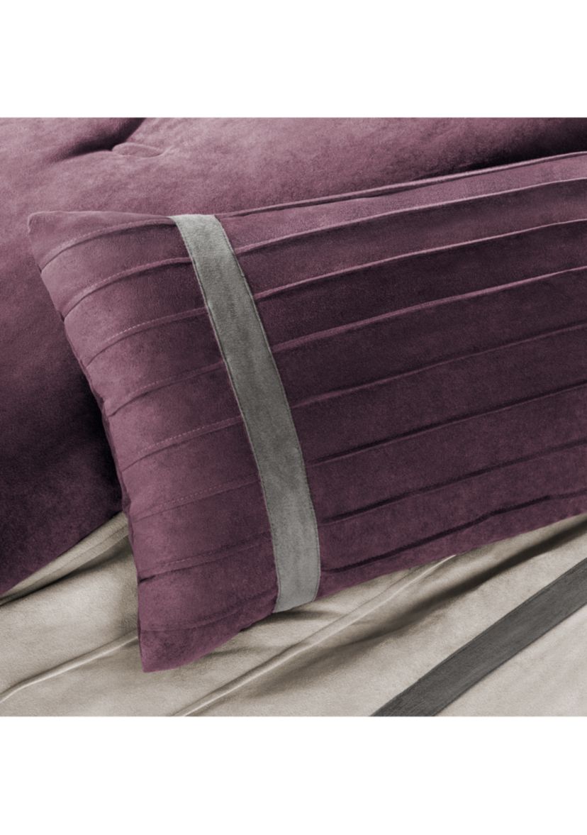Palmer Faux suede Soft 7 Piece Comforter Set