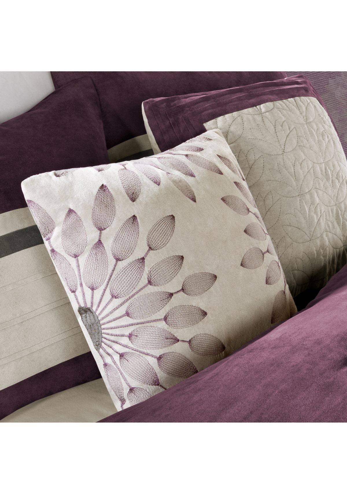 Palmer Faux suede Soft 7 Piece Comforter Set