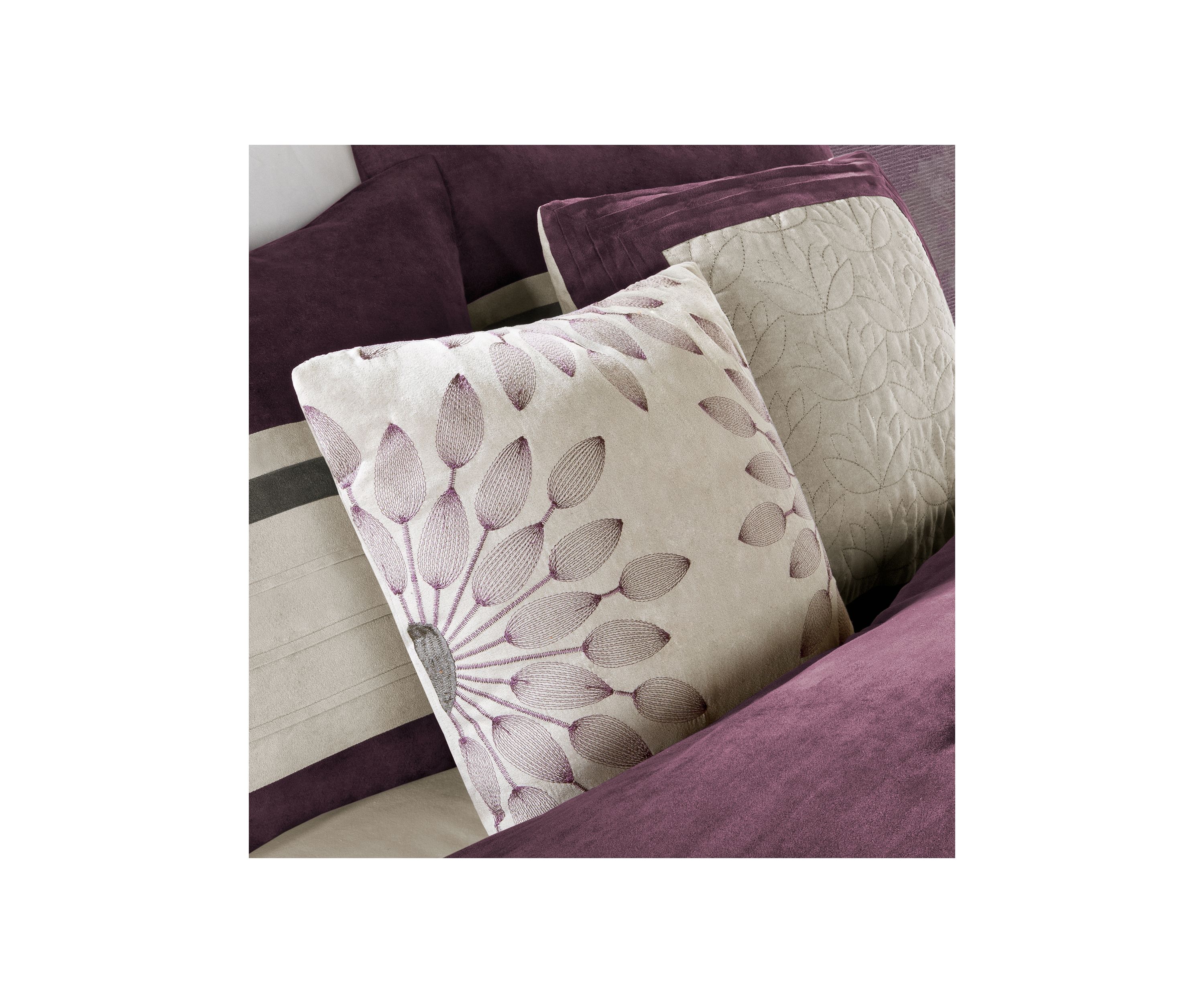 Palmer Faux suede Soft 7 Piece Comforter Set