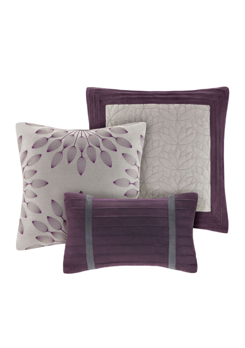 Palmer Faux suede Soft 7 Piece Comforter Set
