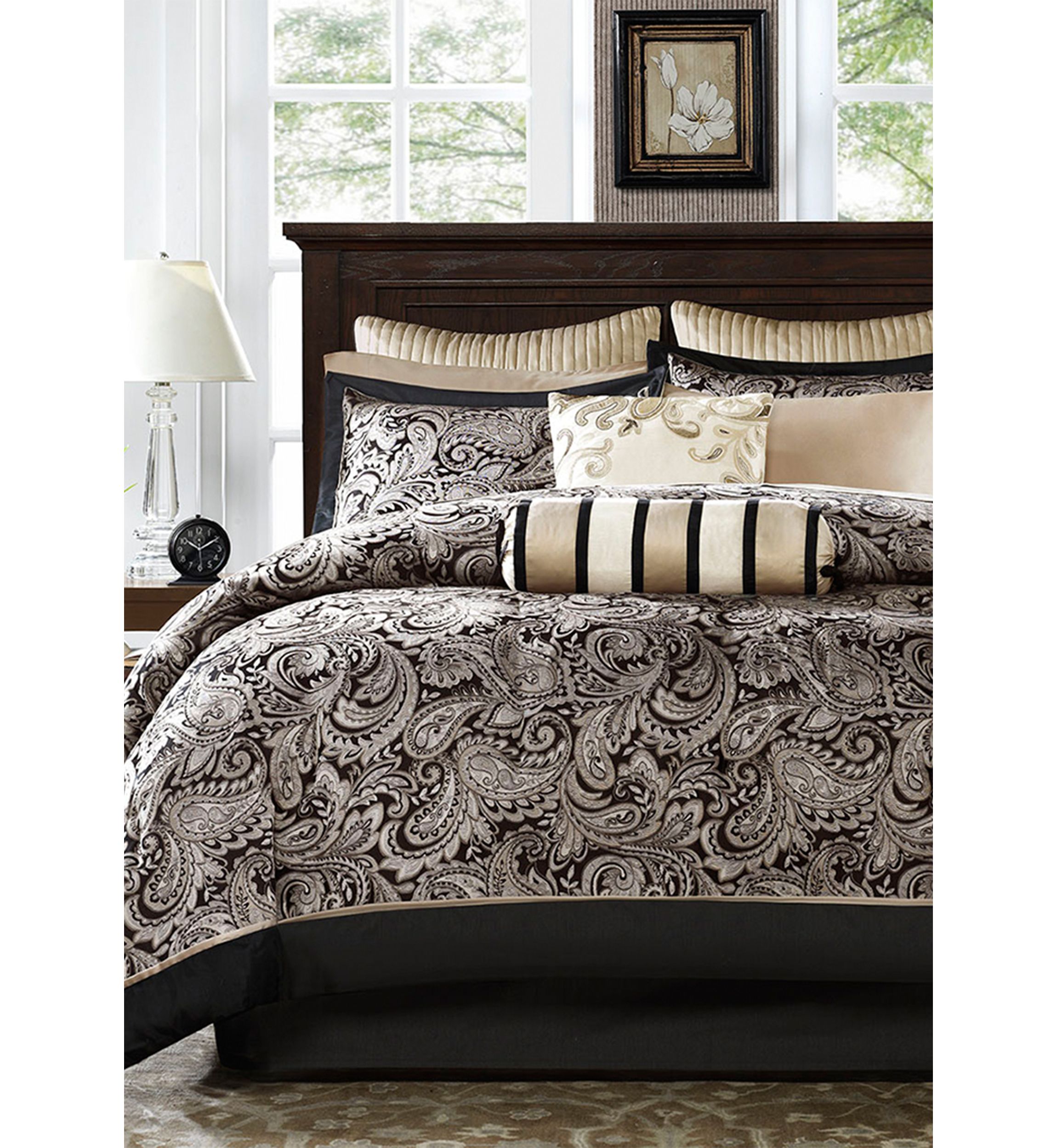 Aubrey 12 Piece Comforter Set with Cotton Bed Sheets