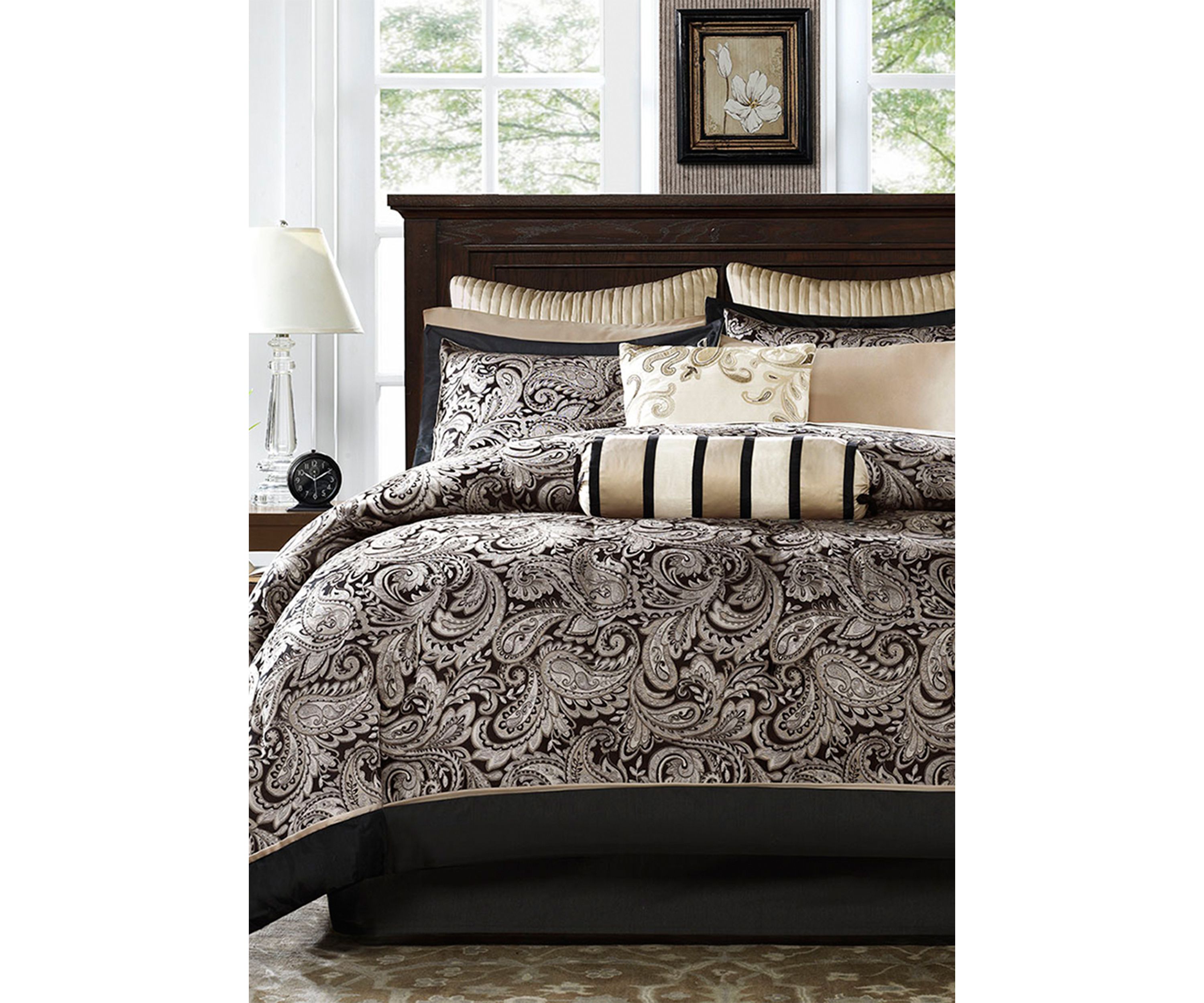Aubrey 12 Piece Comforter Set with Cotton Bed Sheets
