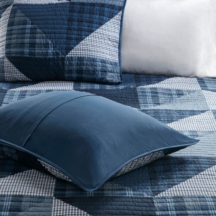 Olsen 3 Piece Oversized Cotton Quilt Set