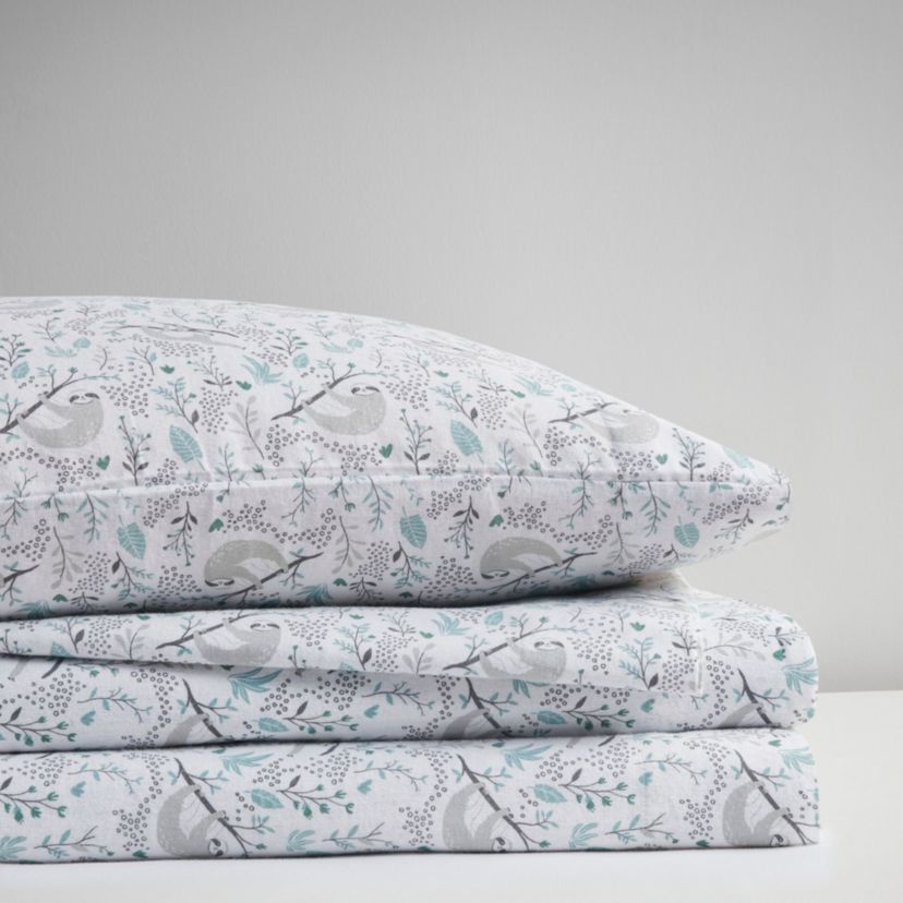 Cozy Soft Cotton Flannel Printed Sheet Set