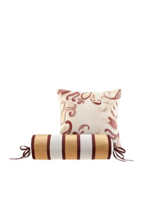 Aubrey Burgundy 12 Piece California King Comforter Set 104 In X 92 In Belk