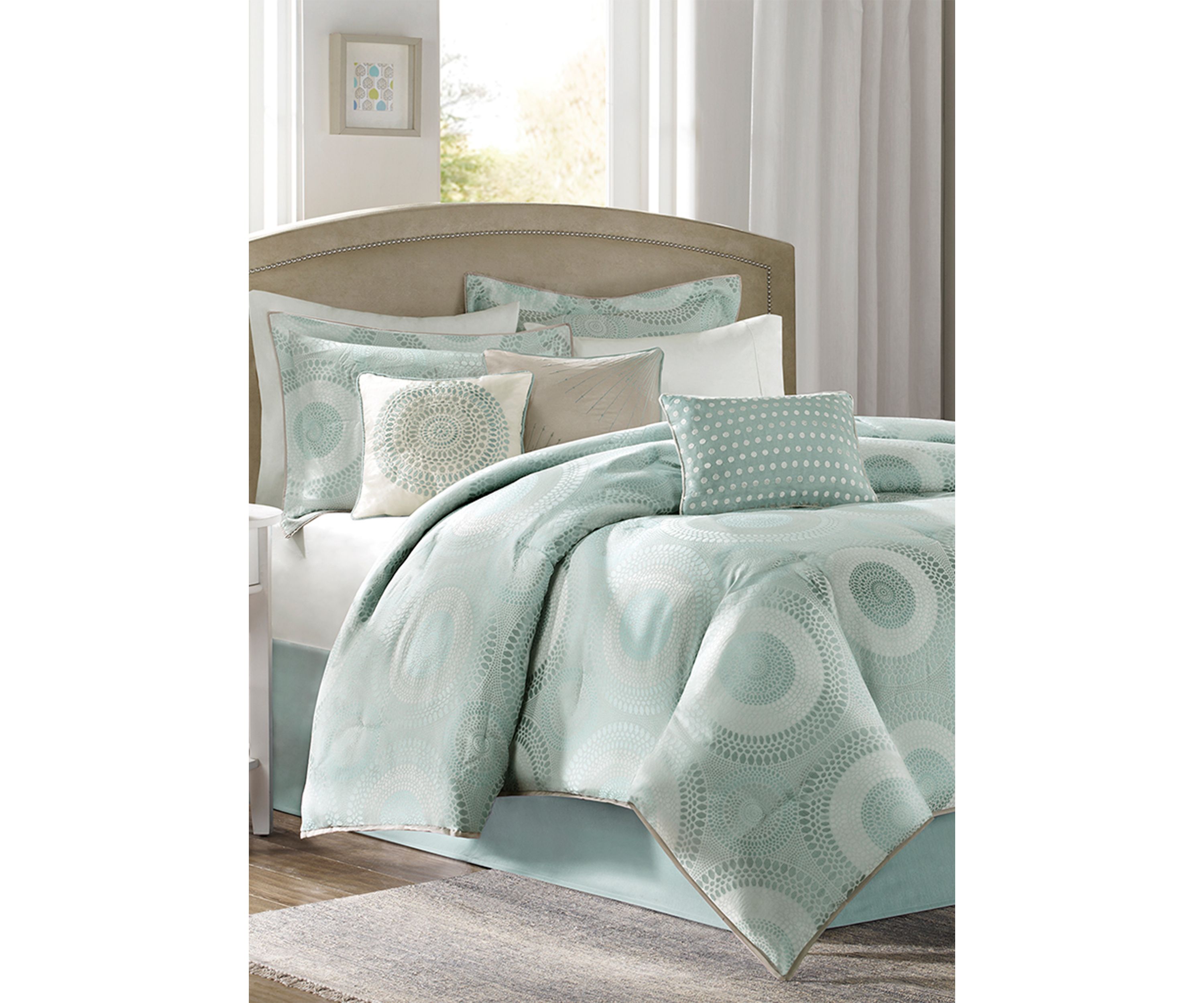 Baxter 7-Piece Comforter Set- Blue  