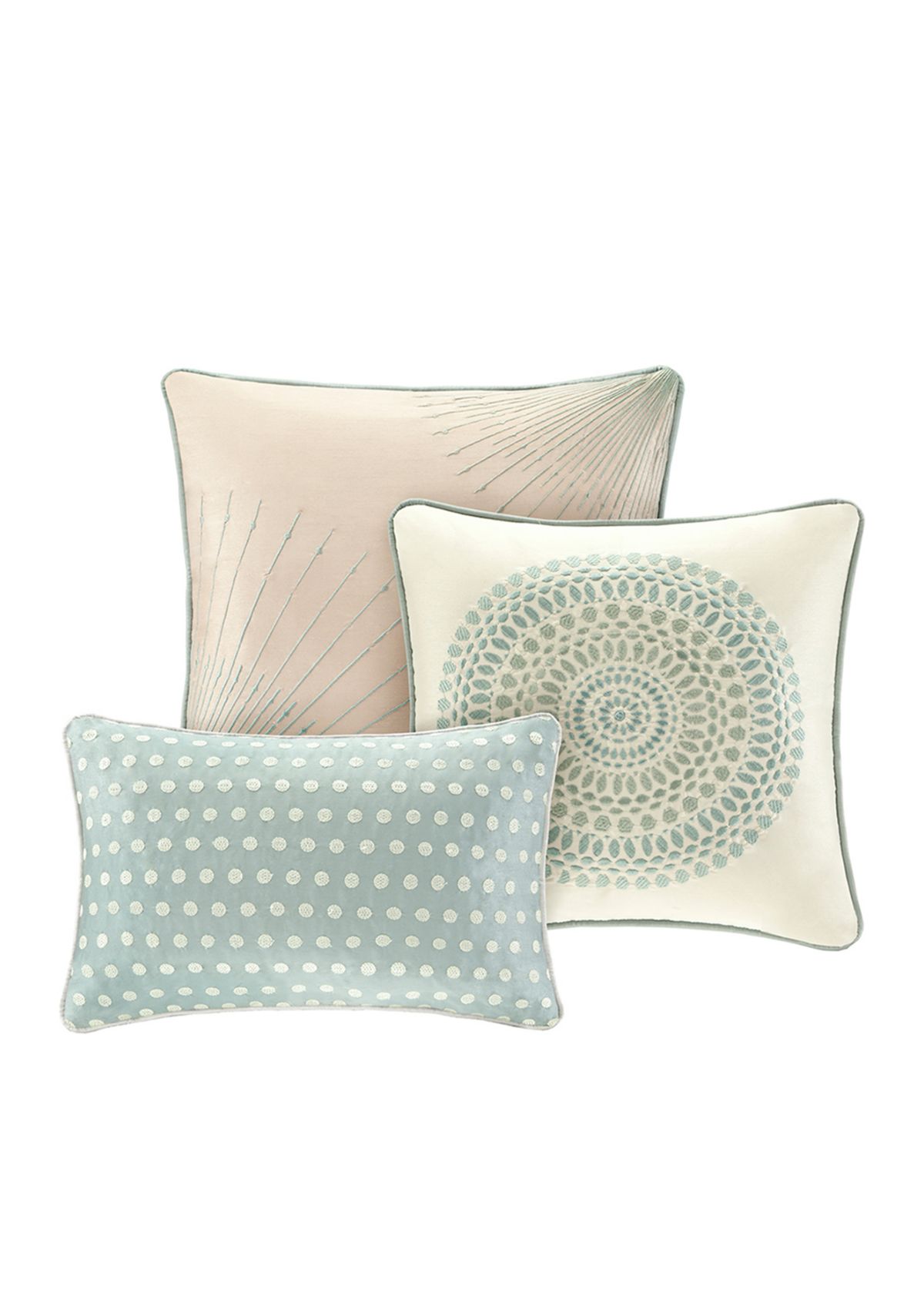 Baxter 7-Piece Comforter Set- Blue  