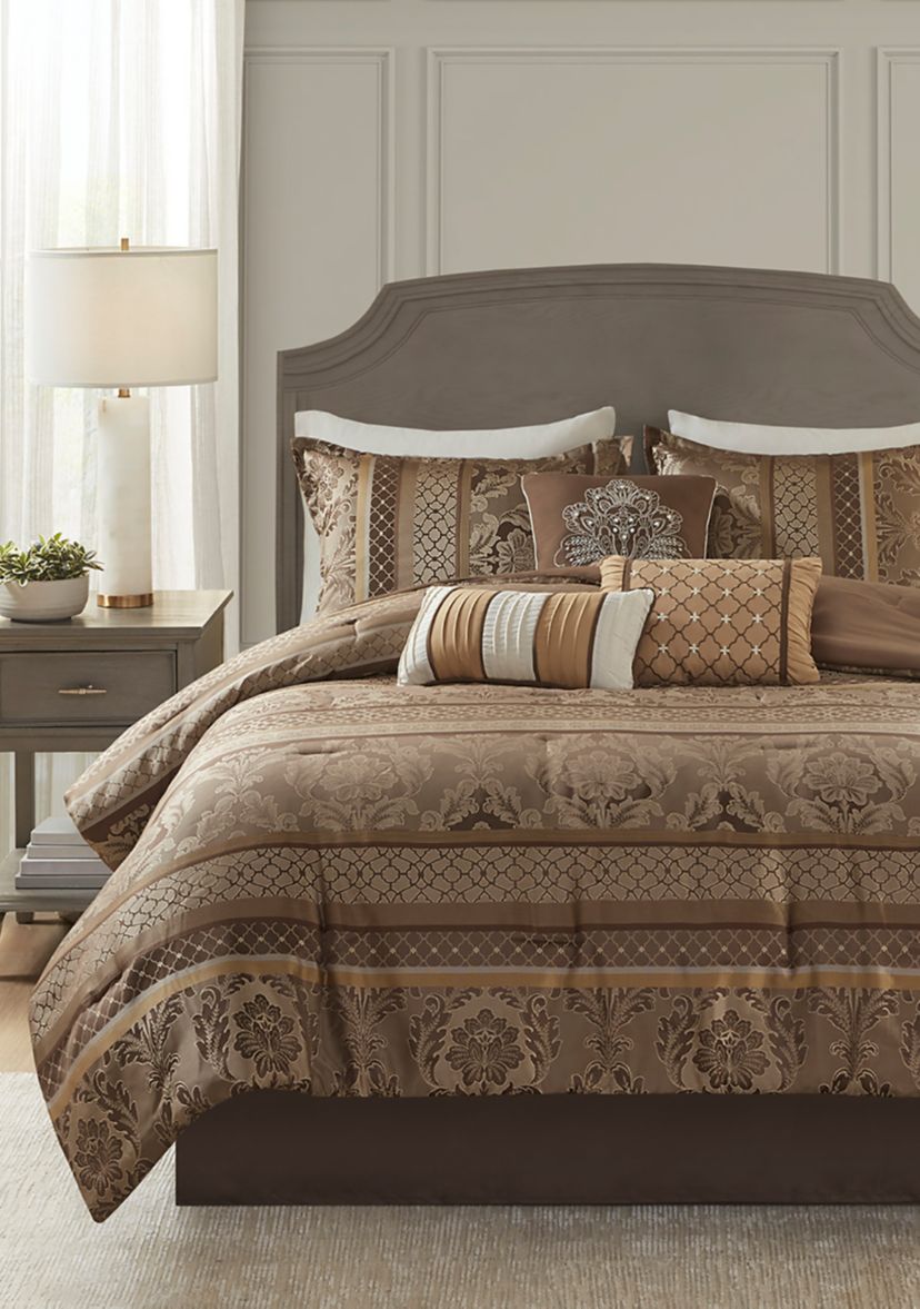 0MP Bellagio 7pc Jacq Cset Qn brn
