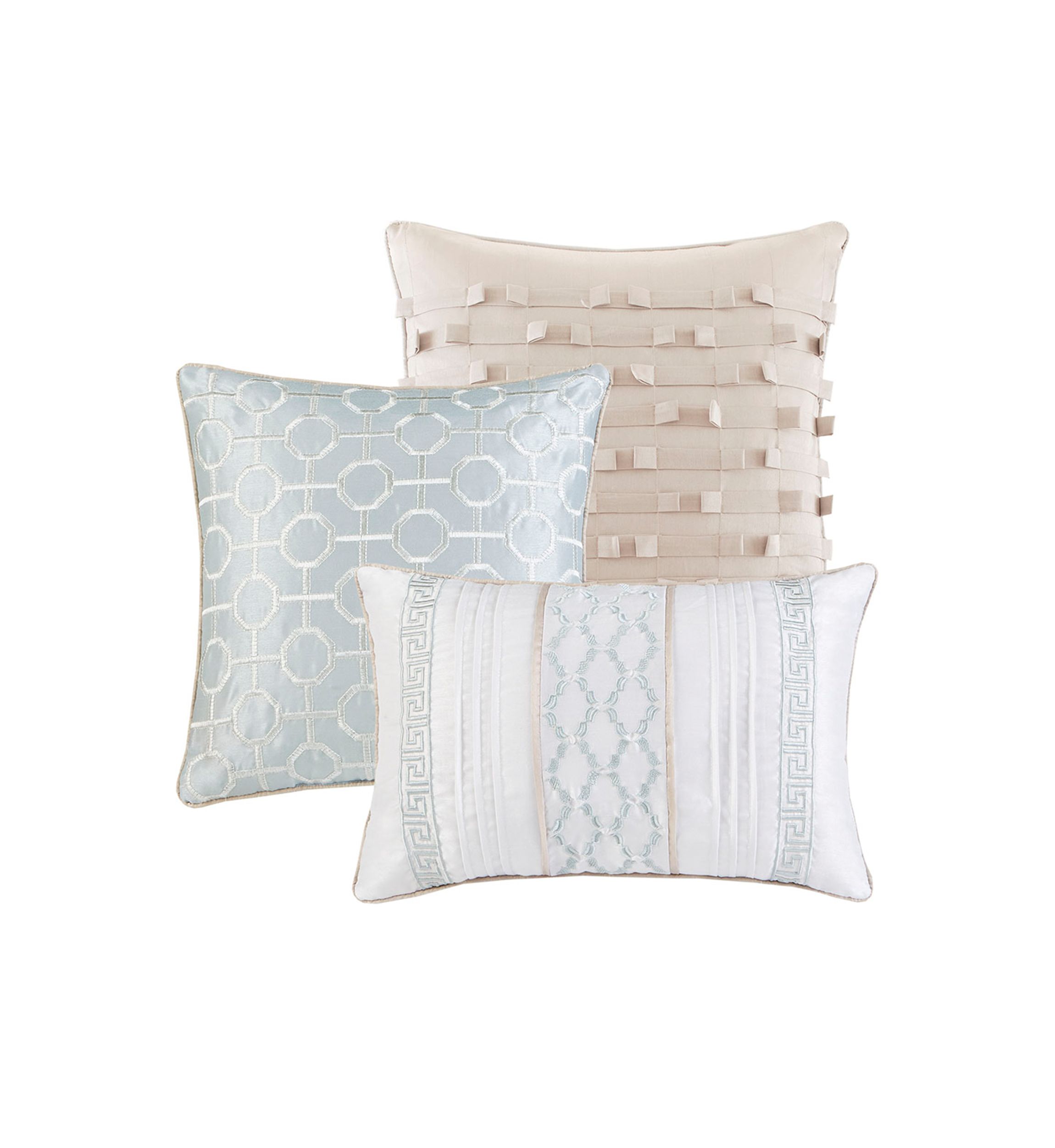 Bennett 7-Piece Comforter Set- Aqua