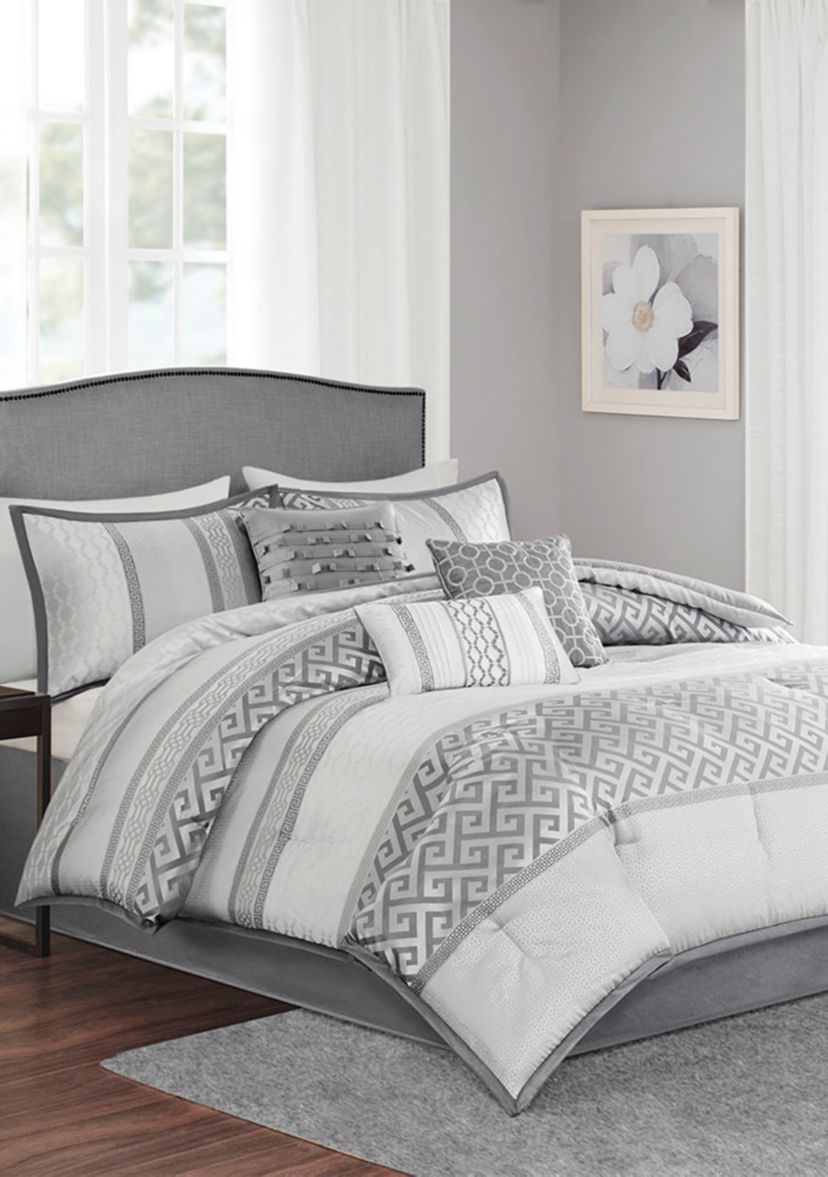 Bennett 7-Piece Comforter Set- Aqua