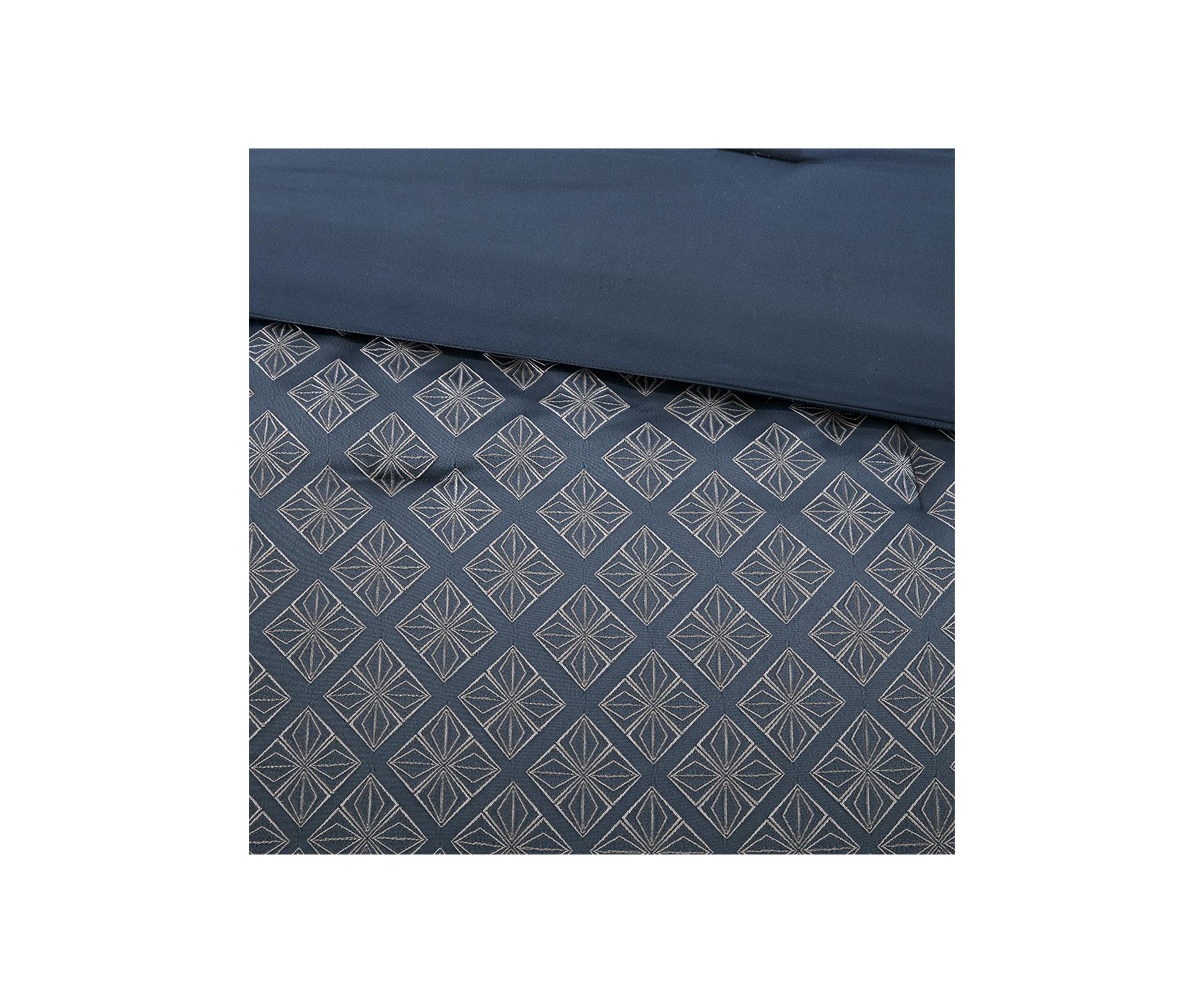 Biloxi 7 Piece Comforter Set- Navy