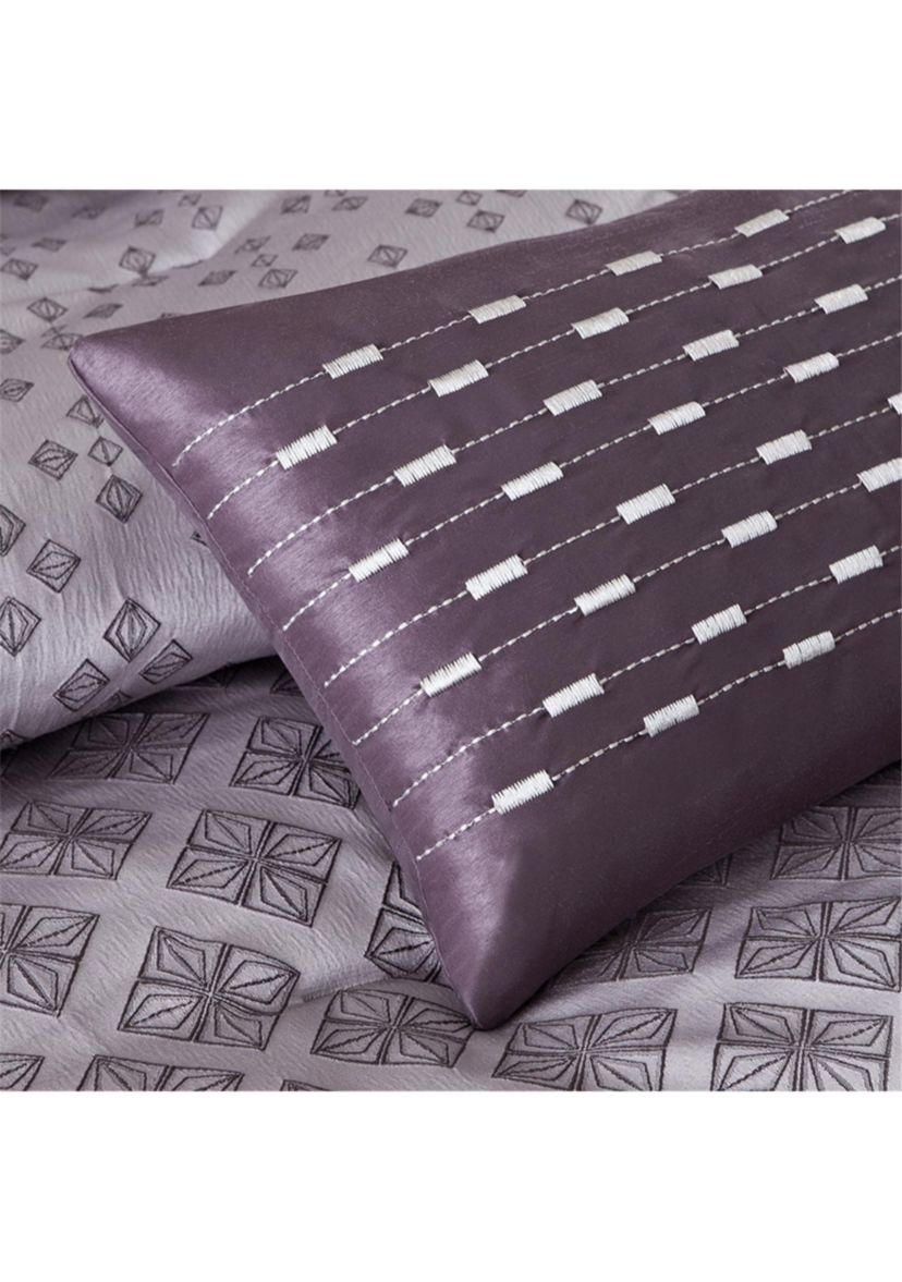 Biloxi 7-Piece Comforter Set- Purple