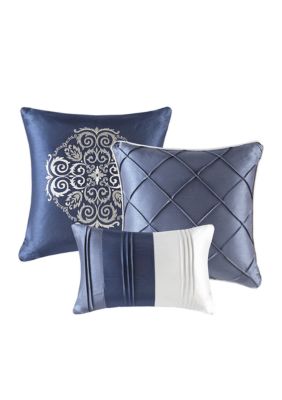 Blaire 7-Piece Comforter Set-Navy