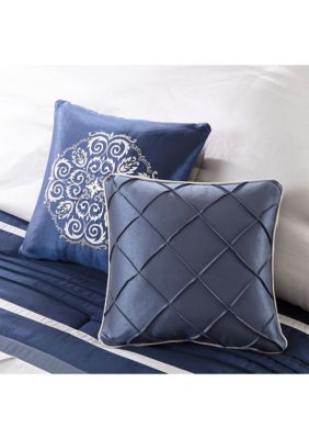 Blaire 7-Piece Comforter Set-Navy