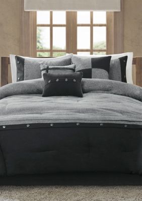 Madison Park Boone 7 Piece Comforter Set Grey Belk