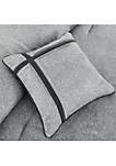 Boone 7-Piece Comforter Set- Grey