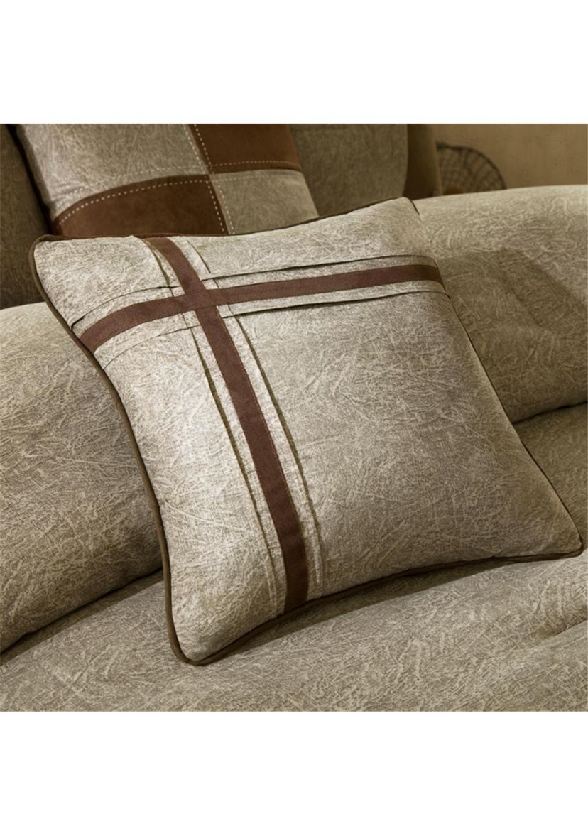Boone 7-Piece Comforter Set- Brown