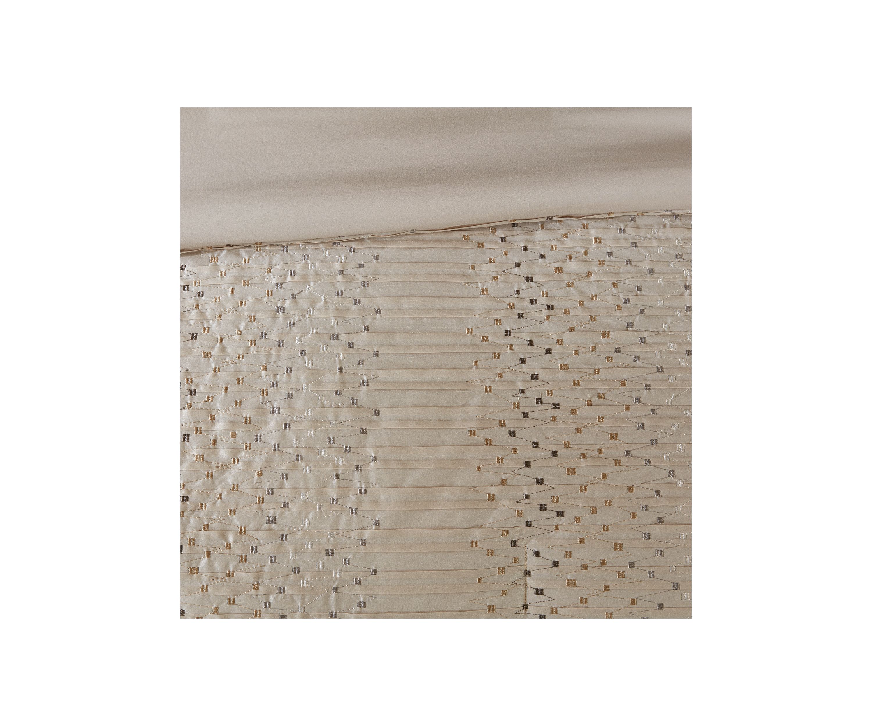 Camelia 8-Piece Embroidered Comforter Set - Natural