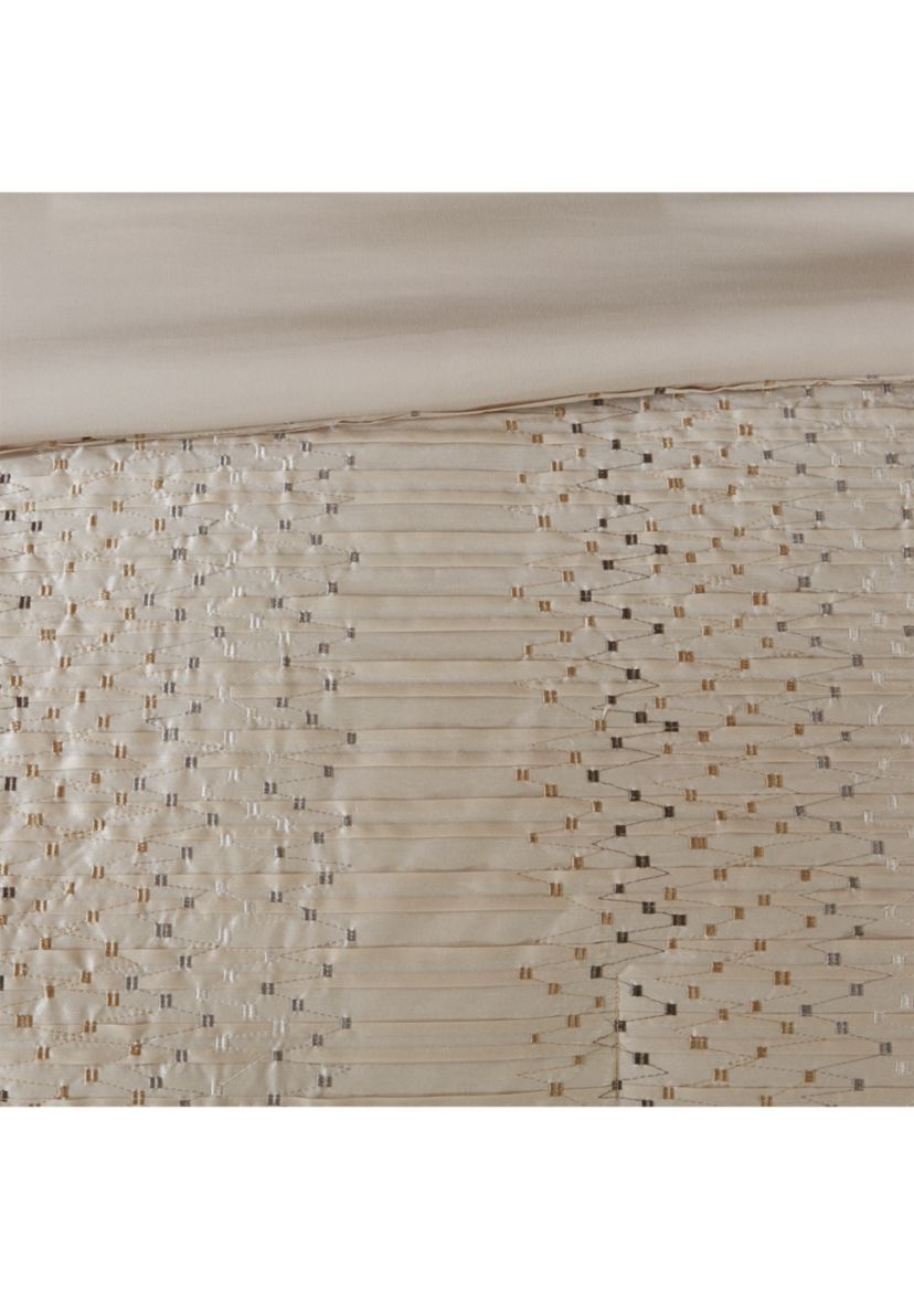 Camelia 8-Piece Embroidered Comforter Set - Natural