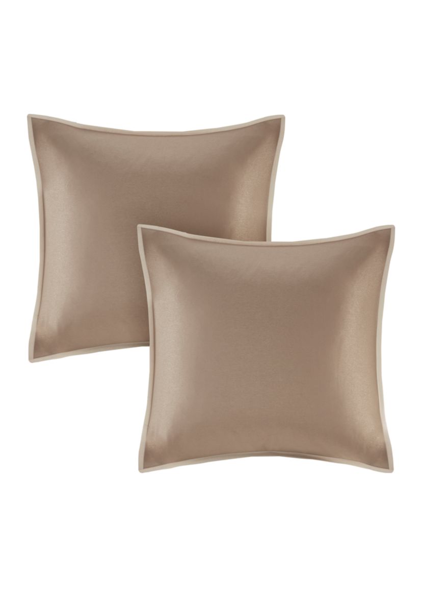 Camelia 8-Piece Embroidered Comforter Set - Natural