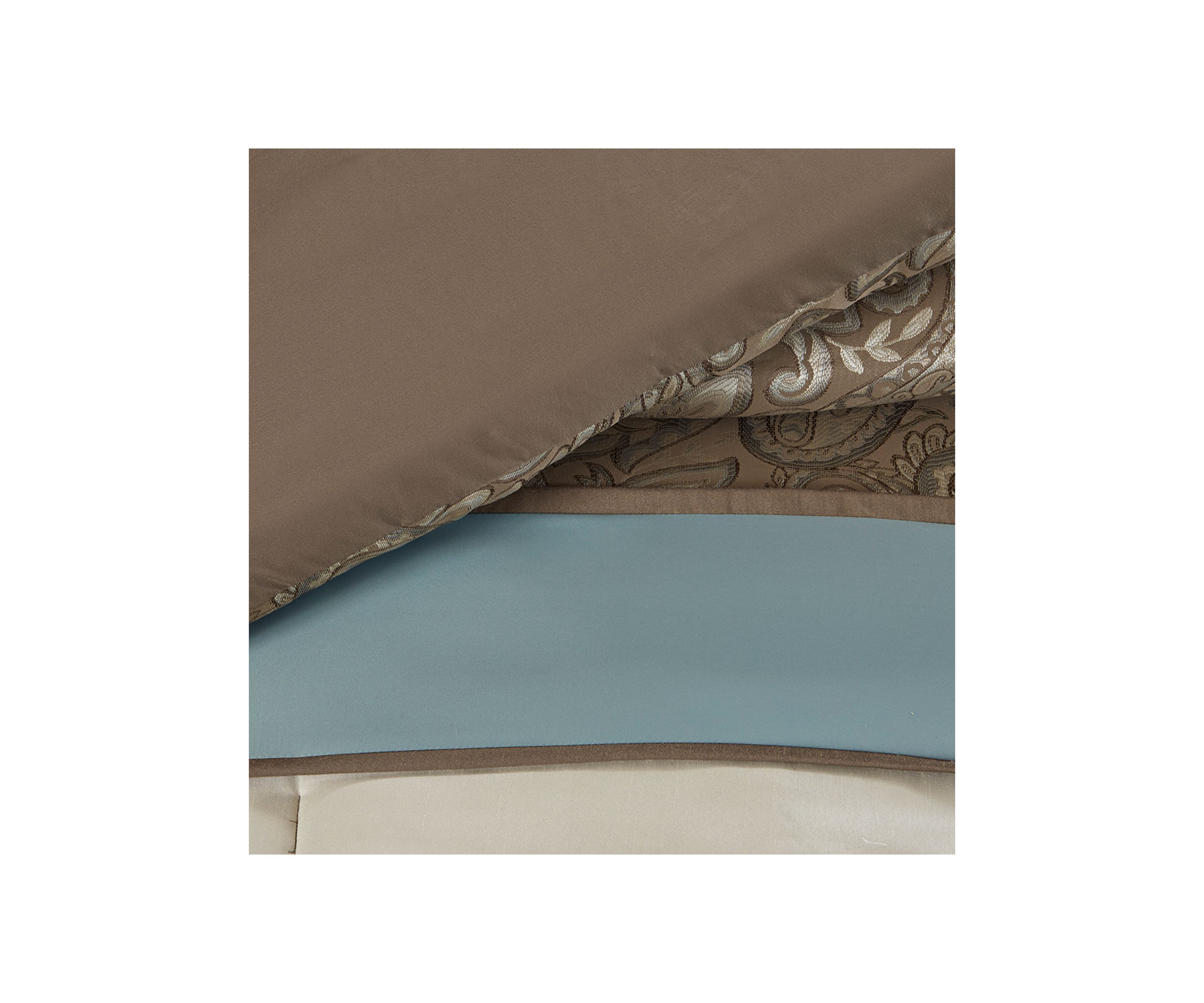 Caroline	Jacquard 7-Piece Comforter Set - Blue