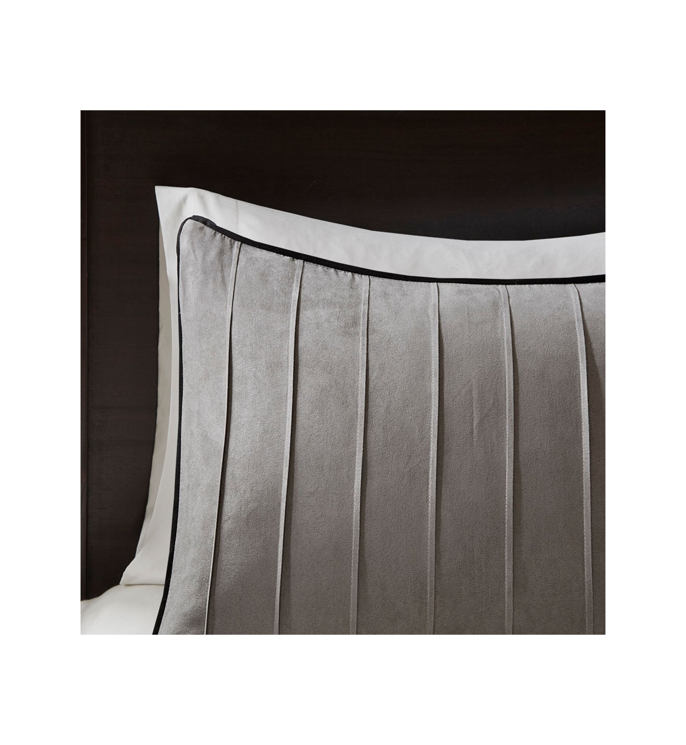 Connell Gray 7-Piece Queen Comforter Set 90-in. x 90-in.