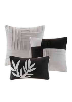 Madison Park Connell Gray 7 Piece Queen Comforter Set 90 In X 90