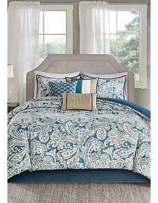 Madison Park Gabby Comforter Set Blue Belk