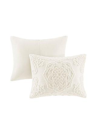Madison Park Laetitia 3-Piece Cotton Chenille Comforter Set-Ivory