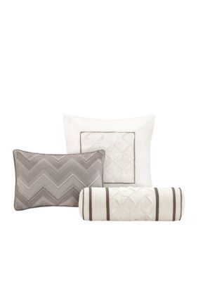 Madison Park Laurel Taupe 7 Piece Queen Comforter Set Belk