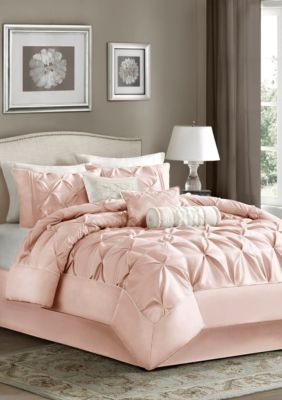 Madison Park Laurel 7 Piece Comforter Set Blush Belk