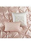 Laurel 7-Piece Comforter Set- Blush