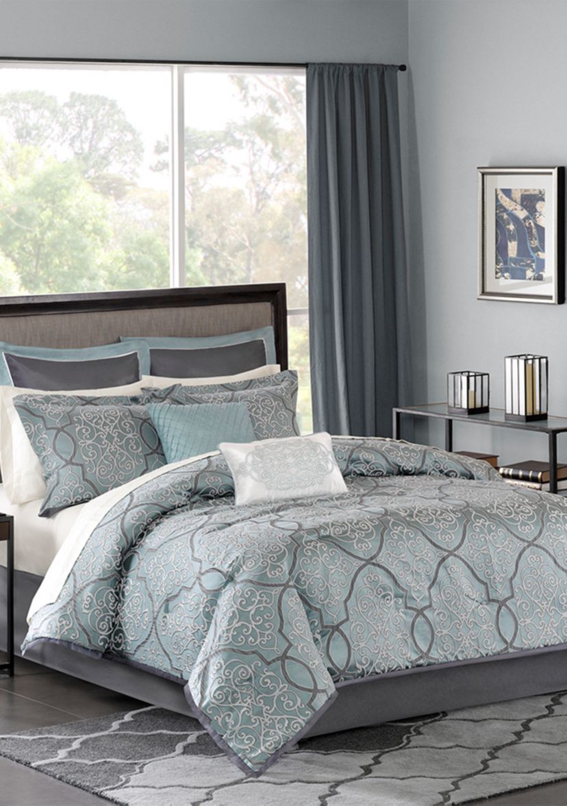 Lavine 12 Piece Comforter Set with Cotton Bed Sheets