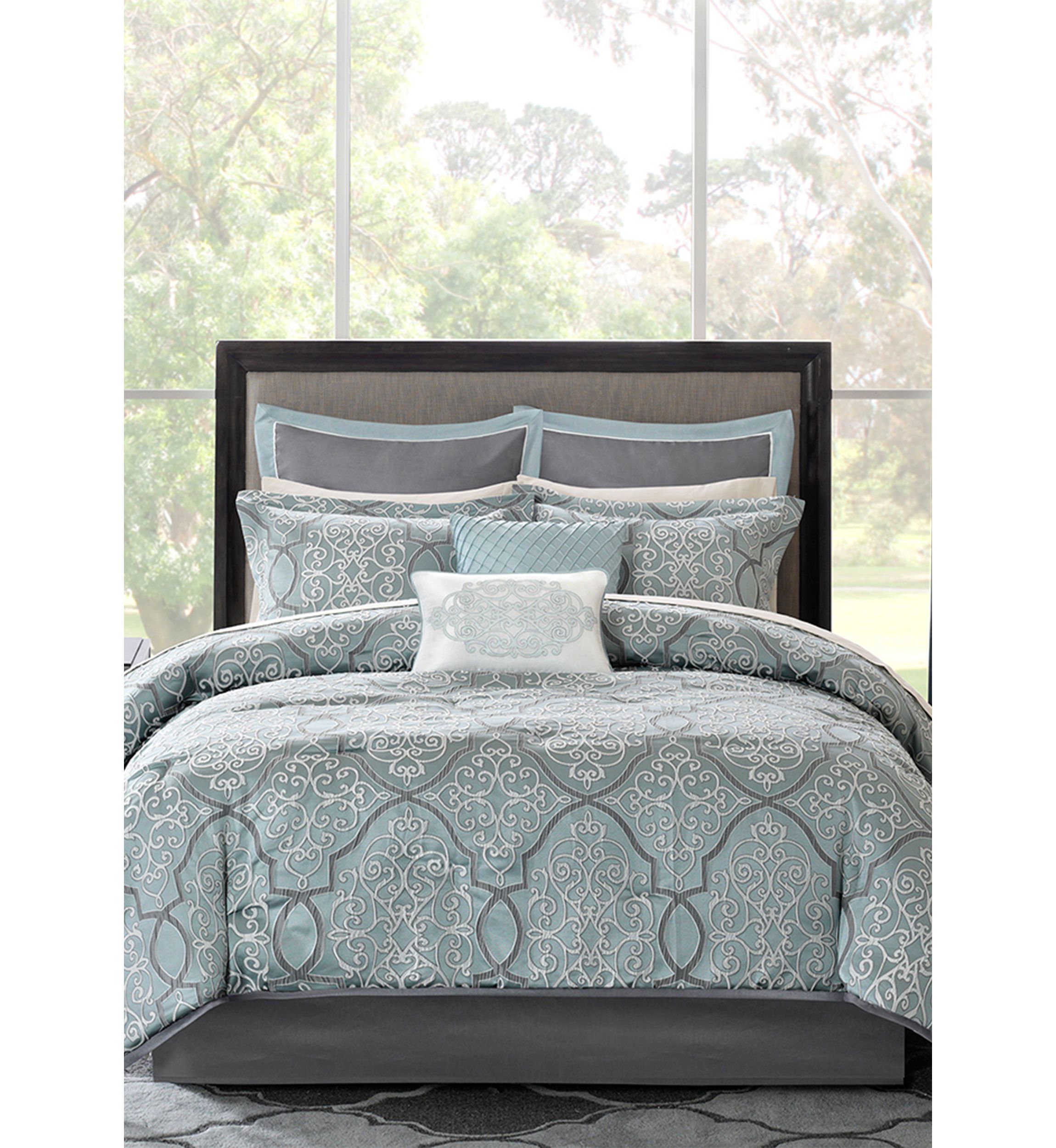 Lavine 12 Piece Comforter Set with Cotton Bed Sheets