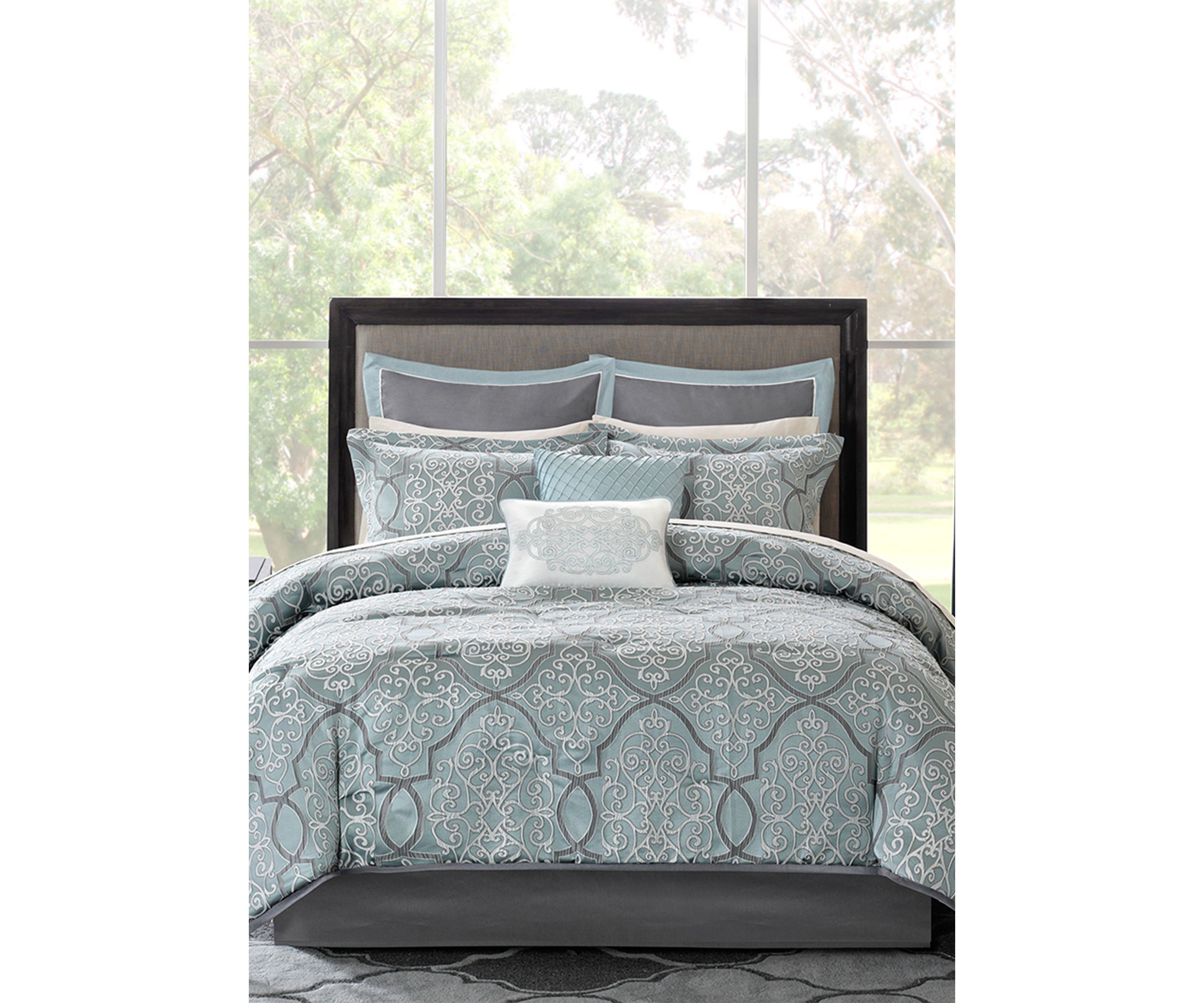 Lavine 12 Piece Comforter Set with Cotton Bed Sheets
