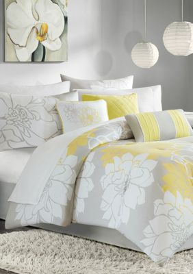 Madison Park Lola Comforter Set Yellow Belk