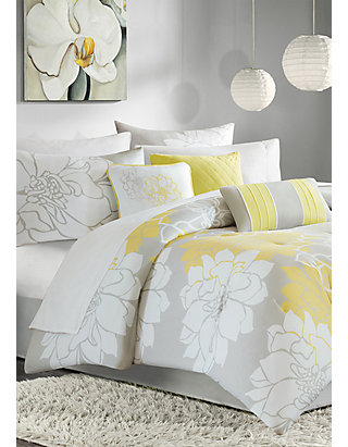 Madison Park Lola Comforter Set Yellow Belk