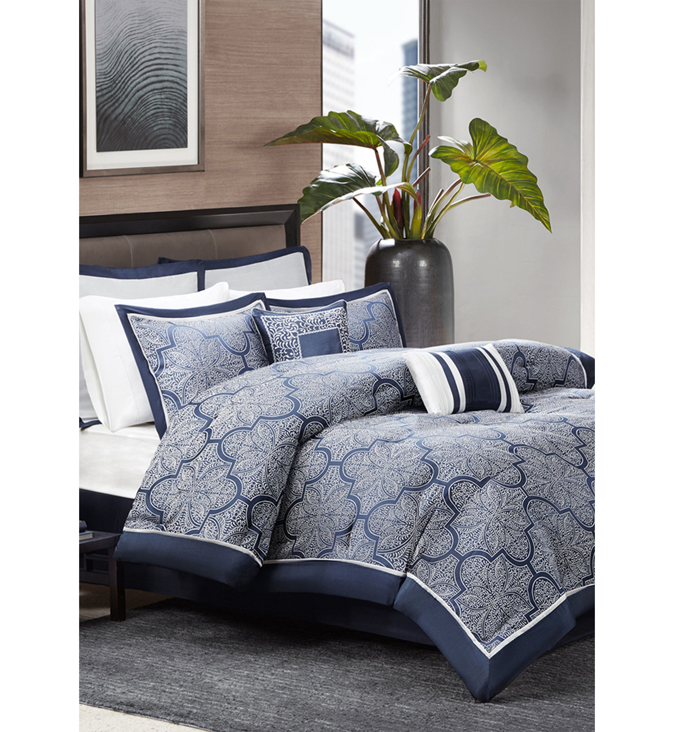 Medina 8-Piece Jacquard Comforter Set